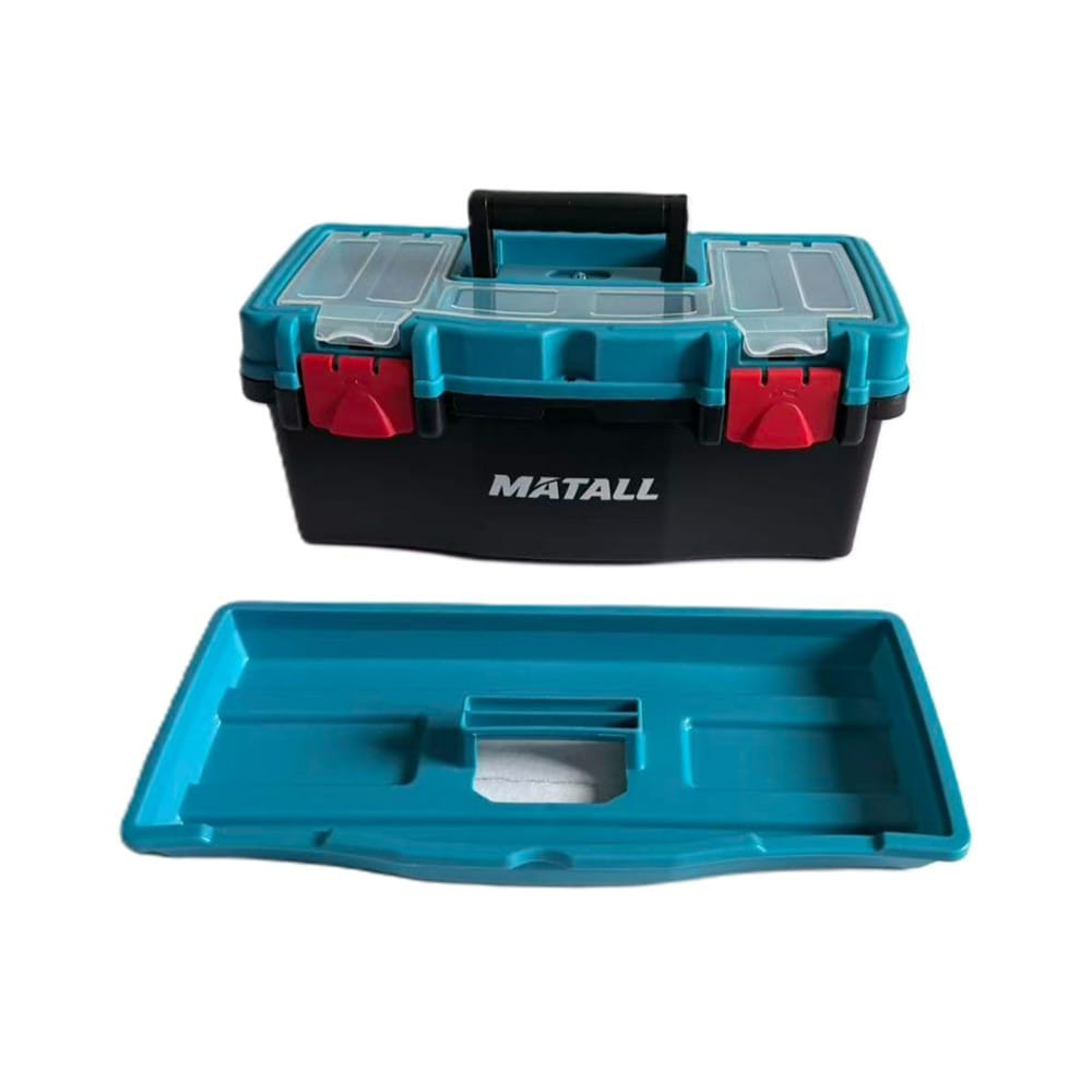 กล่องเครื่องมือพลาสติก MATALL HL3078-H 12 นิ้ว สีดำ/ฟ้า