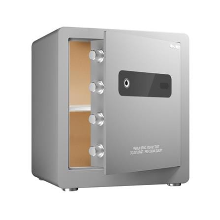 ตู้นิรภัย FINGERPRINT DELI AE101-GR-01 สีเทา_0