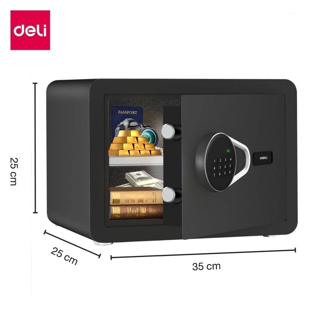 ตู้นิรภัย ELECTRONICS DELI ET540-BK-01 สีดำ