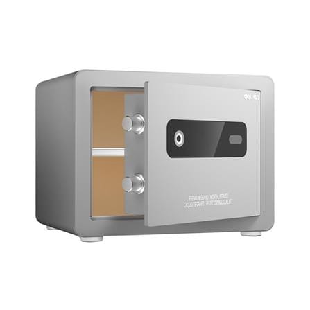 ตู้นิรภัย FINGERPRINT DELI AE100-GR-01 สีเทา_0