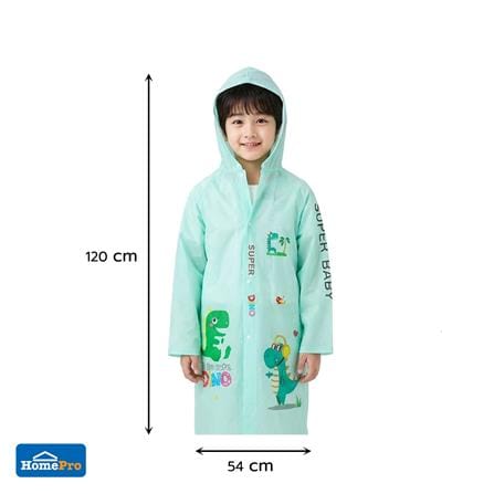 เสื้อกันฝนเด็ก HOMEPRO ไซซ์ 3XL สีเขียว_7