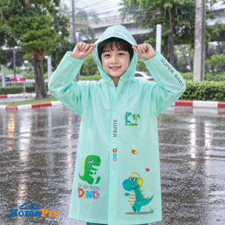 เสื้อกันฝนเด็ก HOMEPRO ไซซ์ 3XL สีเขียว_6