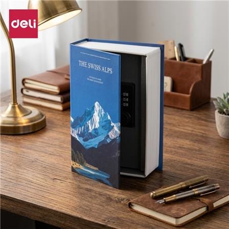 กล่องนิรภัยทรงหนังสือ DELI VS4570-BL-01 สีน้ำเงิน_1