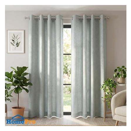 ผ้าม่าน EYELET HOME LIVING STYLE LENA UV 140x220 ซม. สีเทา_4