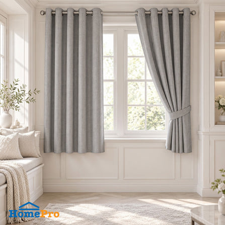 ผ้าม่าน EYELET HOME LIVING STYLE LENA UV 140x160 ซม. สีเทา_3