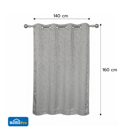 ผ้าม่าน EYELET HOME LIVING STYLE LENA UV 140x160 ซม. สีเทา_5