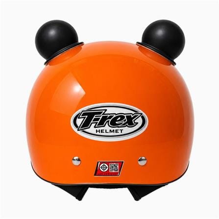 หมวกกันน็อกเด็กครึ่งใบ T-REX น้องเสือ สีส้ม_3