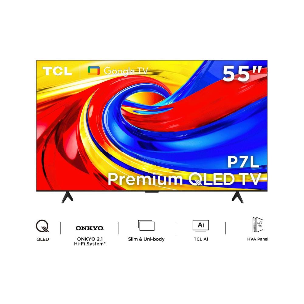 ทีวีคิวแอลอีดี 55 นิ้ว TCL (4K, QLED, GOOGLE TV) 55P7L