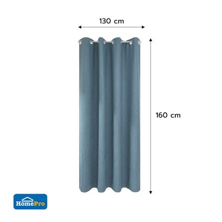 ผ้าม่าน EYELET HOME LIVING STYLE FOLIO UV 130x160 ซม. สีฟ้า_5