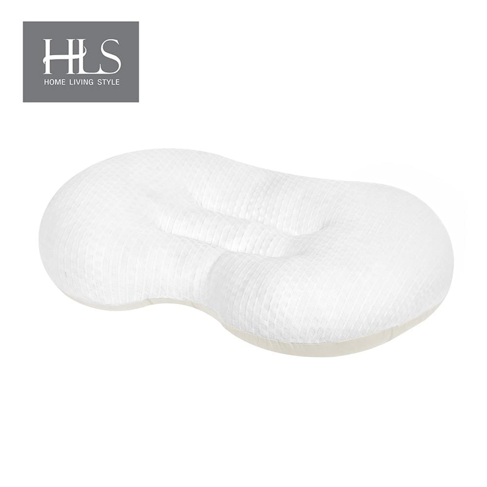 หมอนสุขภาพ ใยสังเคราะห์ HOME LIVING STYLE COOLING PEANUT 15x22 นิ้ว WHITE/CREAM