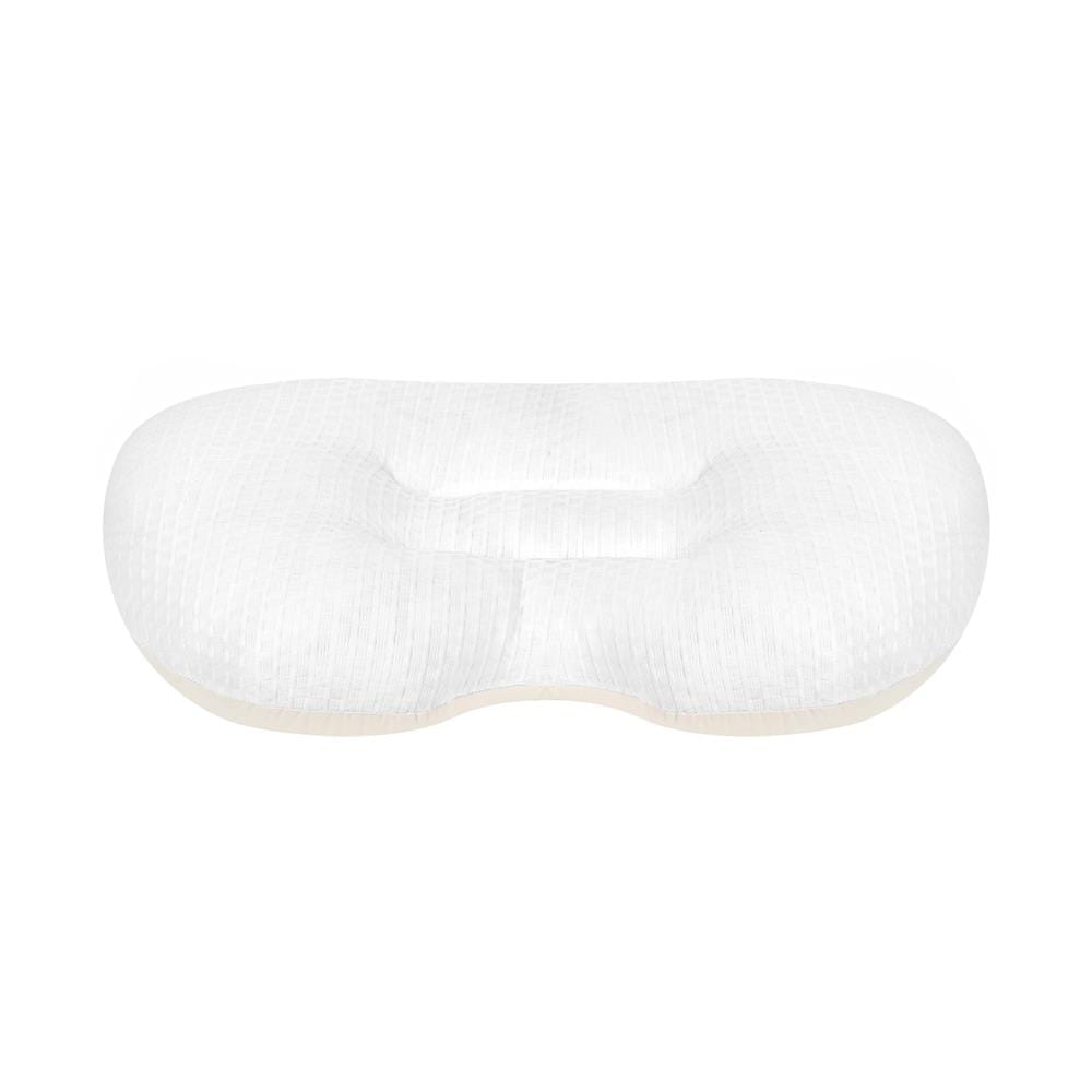 หมอนสุขภาพ ใยสังเคราะห์ HOME LIVING STYLE COOLING PEANUT 15x22 นิ้ว WHITE/CREAM