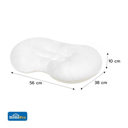หมอนสุขภาพ ใยสังเคราะห์ HOME LIVING STYLE COOLING PEANUT 15x22 นิ้ว WHITE/CREAM_10