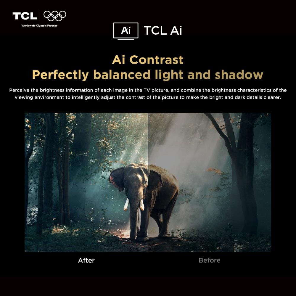ทีวีคิวแอลอีดี 50 นิ้ว TCL (4K, QLED, GOOGLE TV) 50P7L