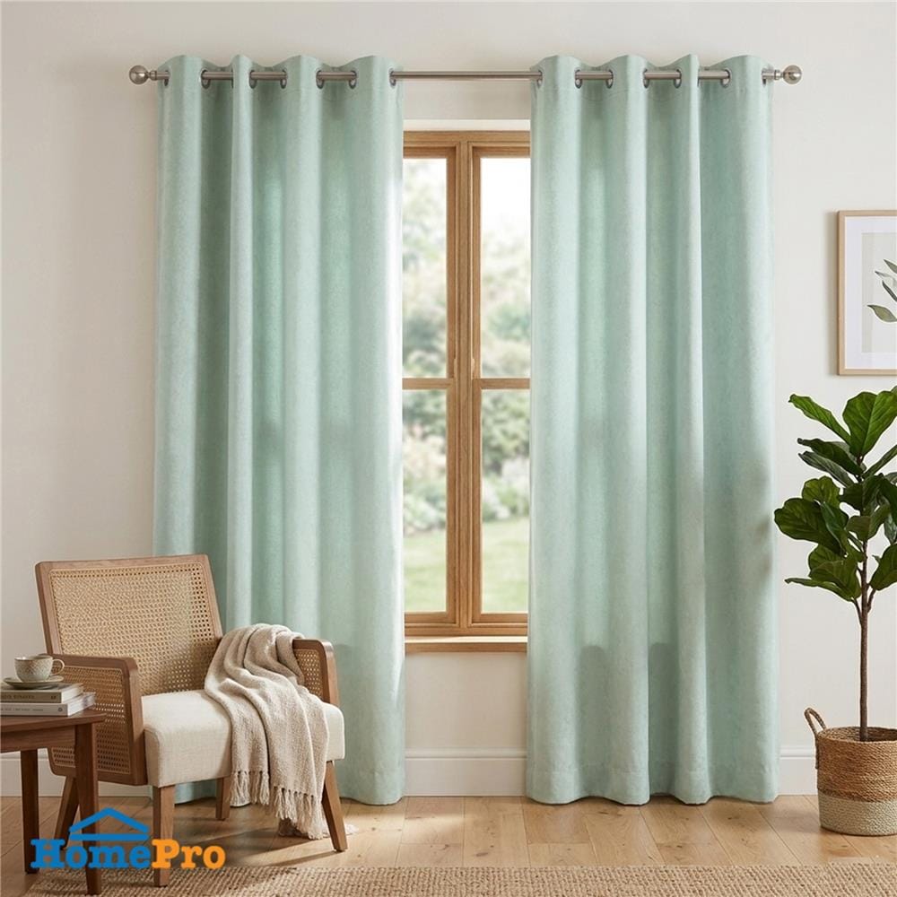 ผ้าม่าน EYELET HOME LIVING STYLE ANNA UV 140x220 ซม. สีเขียว