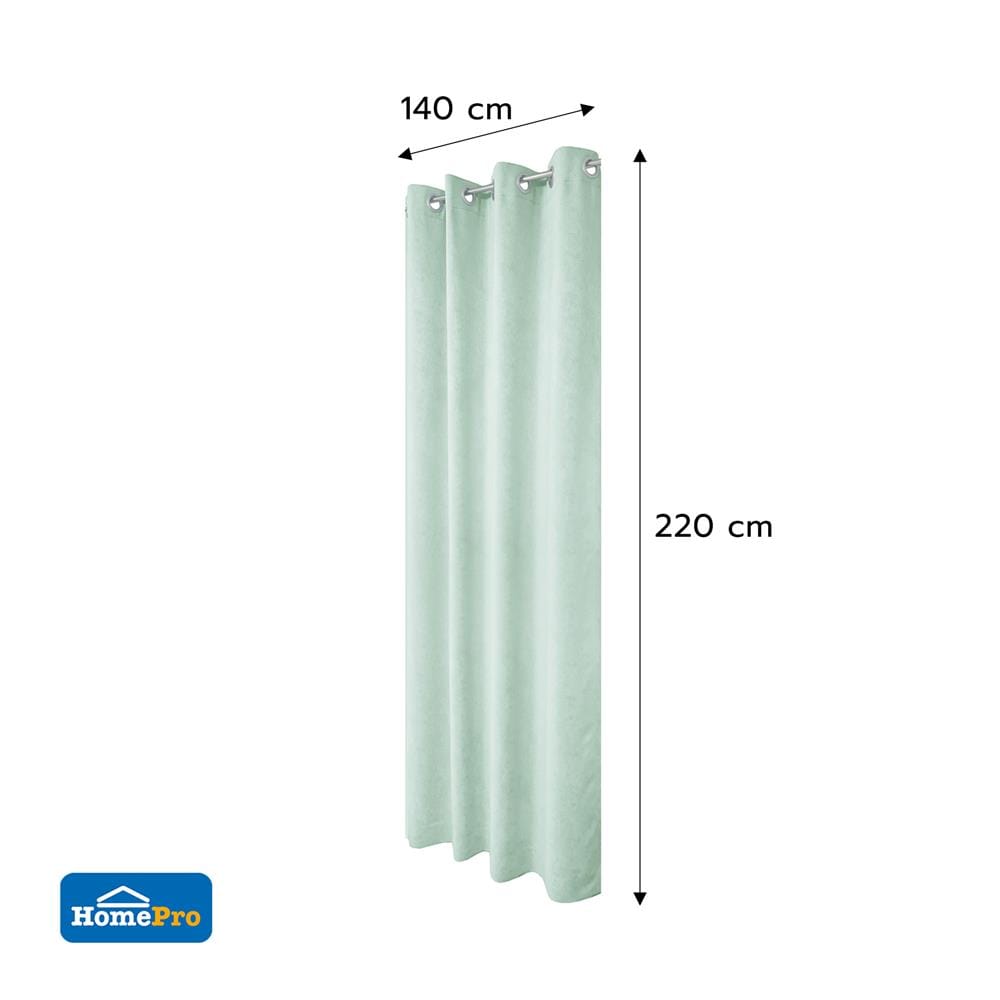 ผ้าม่าน EYELET HOME LIVING STYLE ANNA UV 140x220 ซม. สีเขียว