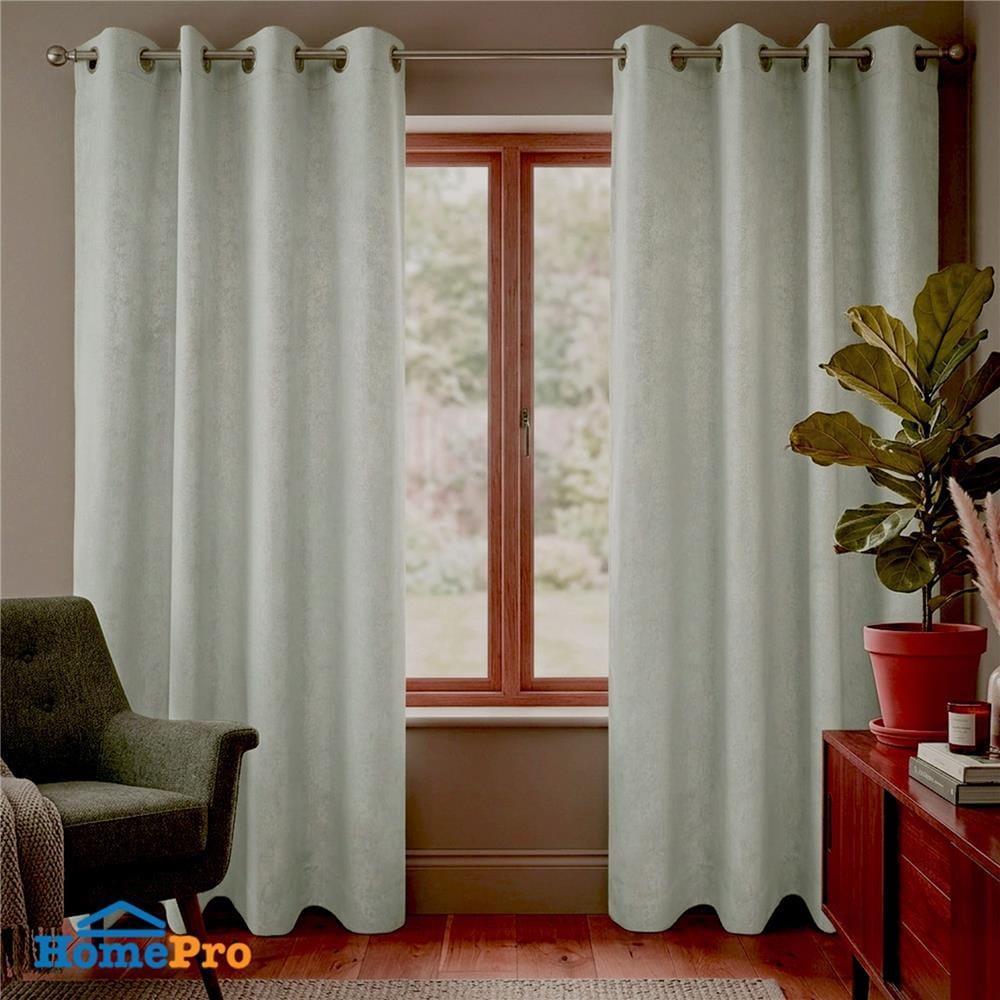 ผ้าม่าน EYELET HOME LIVING STYLE ANNA UV 140x220 ซม. สีเทา