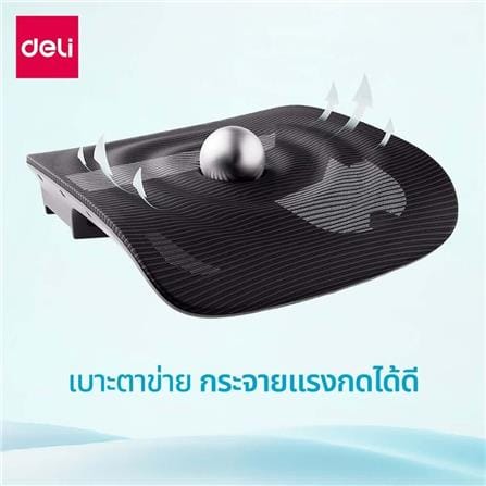 เก้าอี้สำนักงาน DELI E4991-WH-01 สีขาว/เทา_3