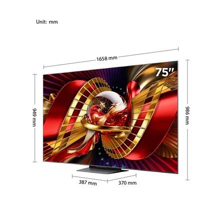 ทีวีเอสคิวดี มินิแอลอีดี 75 นิ้ว TCL (4K, MINI LED, GOOGLE TV) 75C8L_12