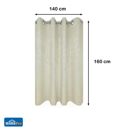 ผ้าม่าน EYELET HOME LIVING STYLE LENA UV 140x160 ซม. สีครีม_4