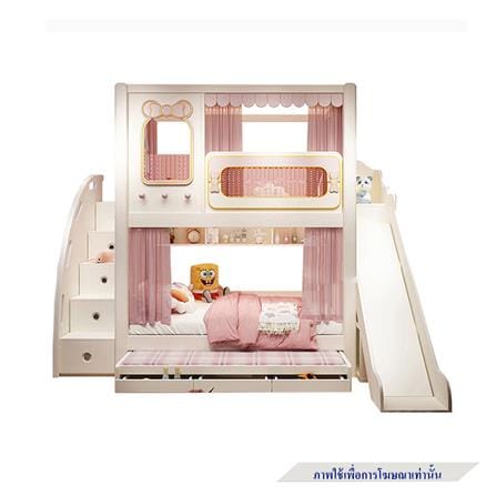 เตียง 2 ชั้น 4 ฟุต DREAM CAR KID PINKY CLOUD SLIDER สีชมพู_0