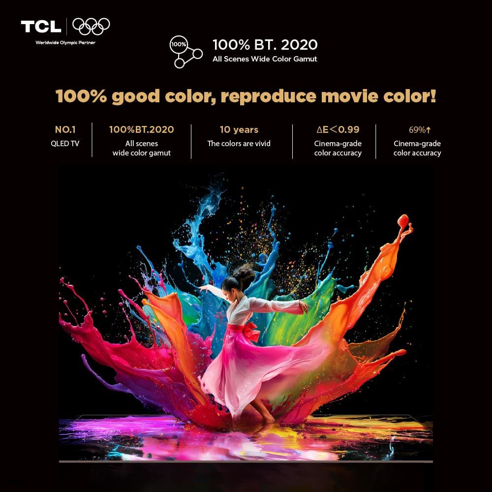 ทีวีเอสคิวดี มินิแอลอีดี 85 นิ้ว TCL (4K, MINI LED, GOOGLE TV) 85C8L