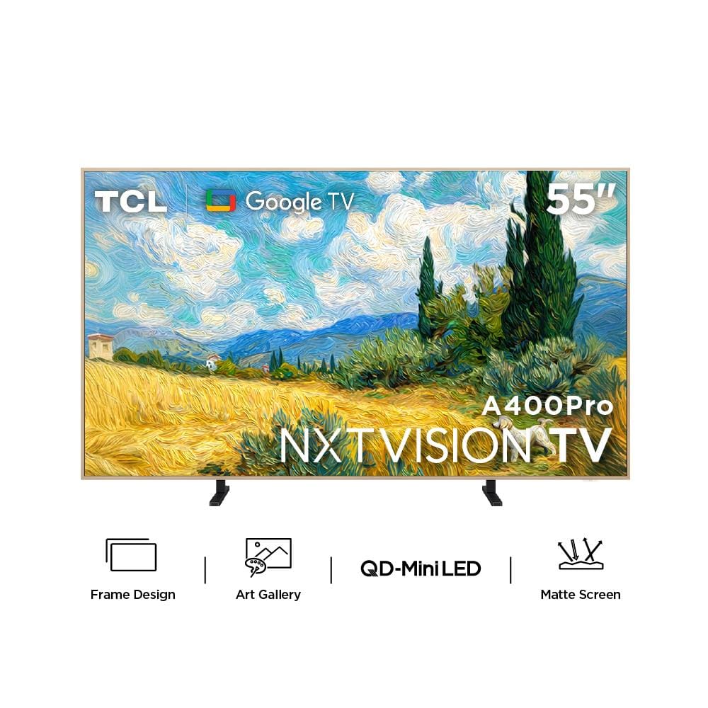 ทีวีคิวดี มินิแอลอีดี 55 นิ้ว TCL (4K, MINI LED, GOOGLE TV) 55A400 PRO