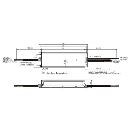 สวิตชิ่งเพาเวอร์ซัพพลาย MEANWELL XLG-320-24V IP67_5