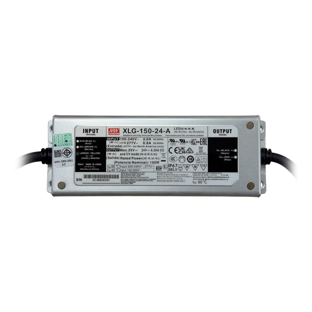 สวิตชิ่งเพาเวอร์ซัพพลาย MEANWELL XLG-150-24V IP67
