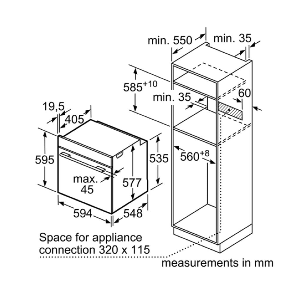 เตาอบฝังดิจิตอล BOSCH HBG7764B1