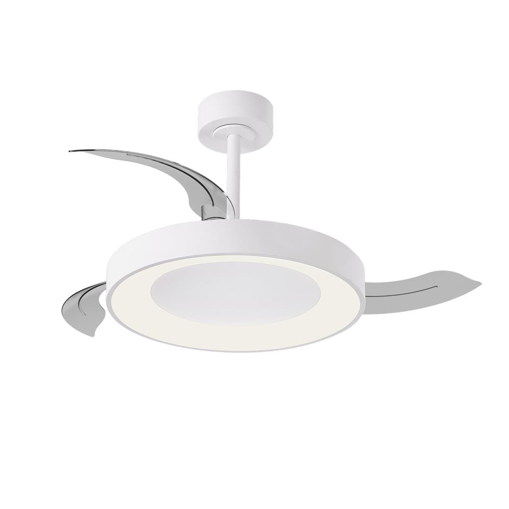 พัดลมโคมไฟ LED CARINI UNIVERSAL FAN MINI 36 นิ้ว 45 วัตต์ DAYLIGHT/COOL WHITE/WARM WHITE สีขาว
