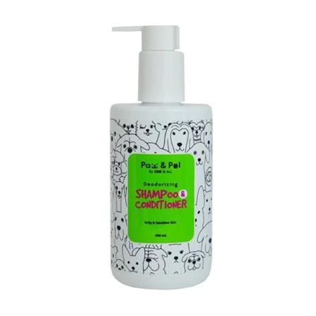 แชมพูผสมครีมนวดสำหรับสุนัข PAW&PAL BY. ONE&ALL สูตรดับกลิ่น ลดอาการคัน สำหรับผิวแพ้ง่าย 300 มล._0