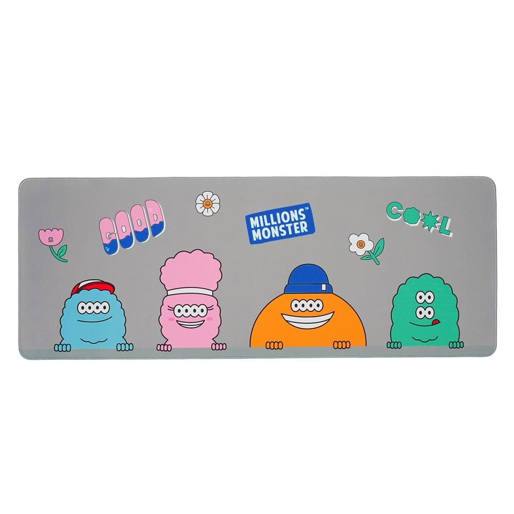 แผ่นรองเมาส์ SNAZZ MONSTER 30x80 ซม. สีเทา