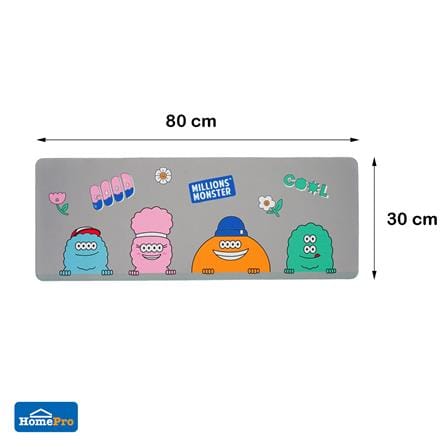 แผ่นรองเมาส์ SNAZZ MONSTER 30x80 ซม. สีเทา_6