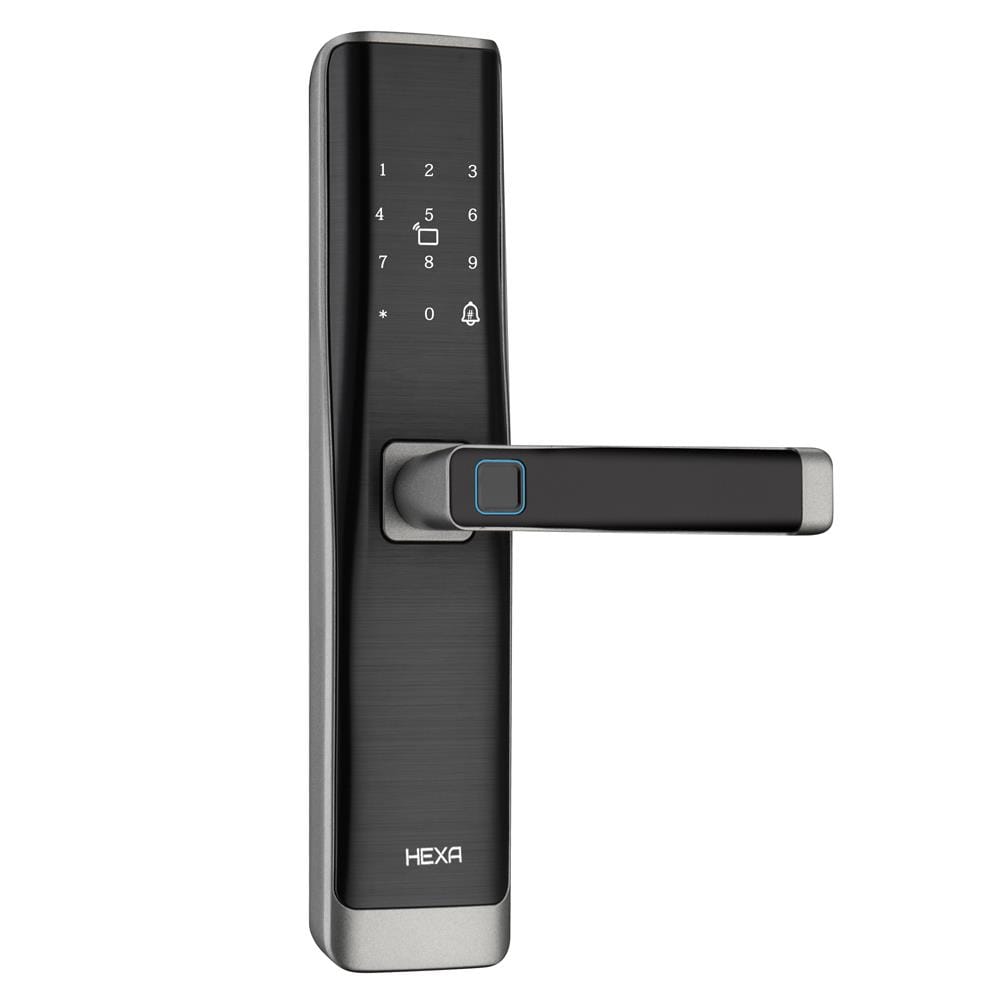 กลอนดิจิตอล HEXA L100 สี GREY-BLACK