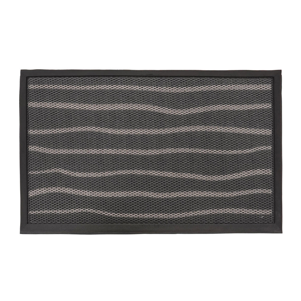 พรมเช็ดเท้าดักฝุ่น HOME LIVING STYLE LINER 45x75 ซม. สีดำ