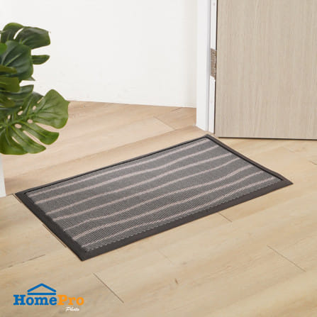 พรมเช็ดเท้าดักฝุ่น HOME LIVING STYLE LINER 45x75 ซม. สีดำ_6