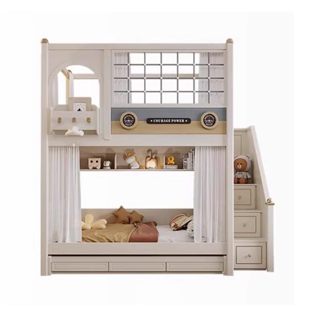 เตียง 2 ชั้น 5 ฟุต DREAM CAR KID LITTLE HAVEN สีครีม_1