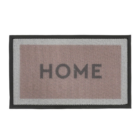 พรมเช็ดเท้าดักฝุ่น HOME LIVING STYLE HOME 45x75 ซม. สีน้ำตาล_0