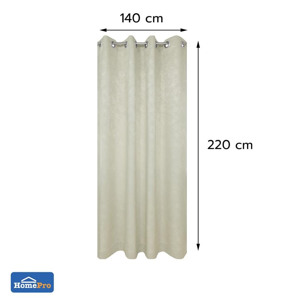 ผ้าม่าน EYELET HOME LIVING STYLE LENA UV 140x220 ซม. สีครีม