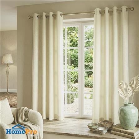 ผ้าม่าน EYELET HOME LIVING STYLE LENA UV 140x220 ซม. สีครีม_3