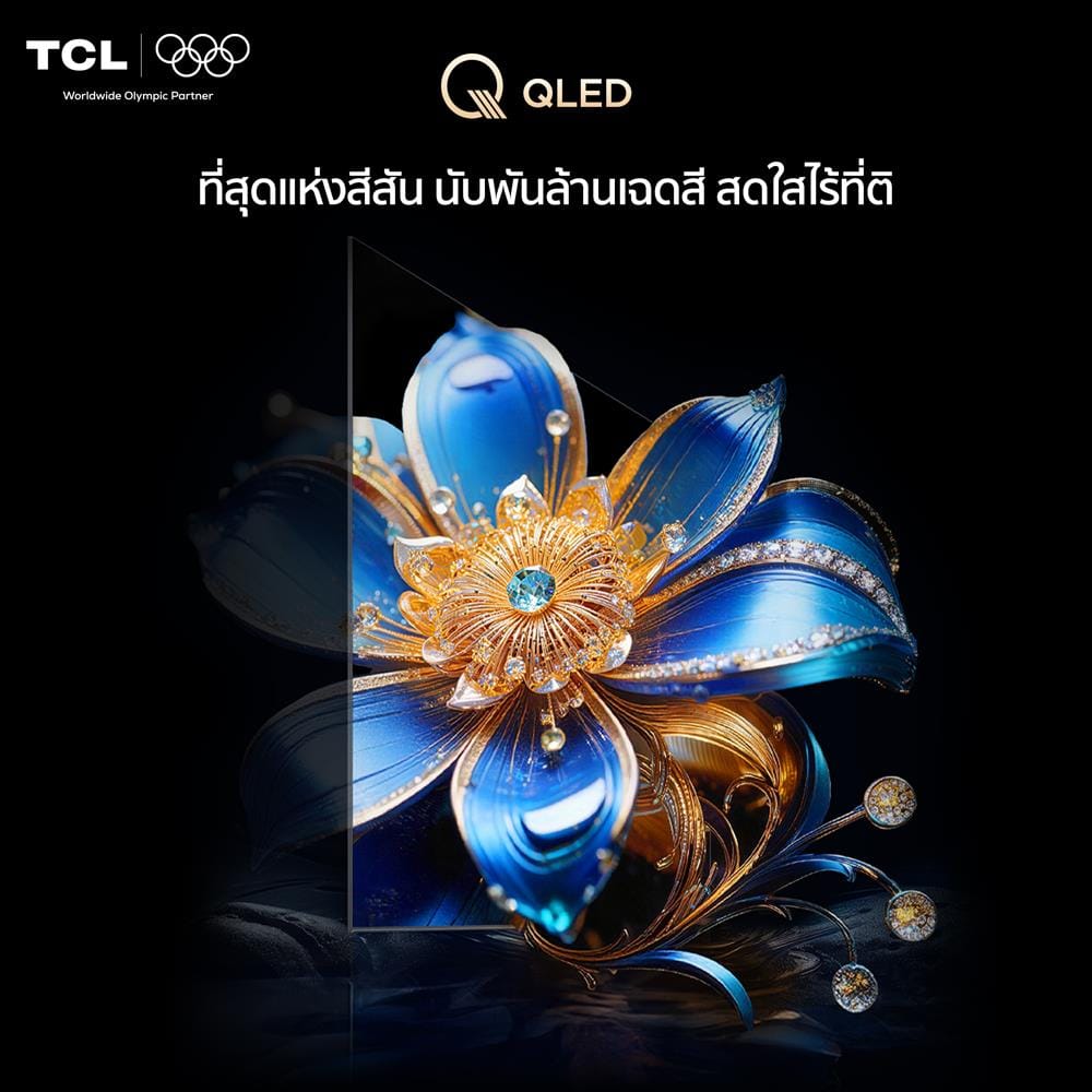 ทีวีคิวแอลอีดี 50 นิ้ว TCL (4K, QLED, GOOGLE TV) 50T6D