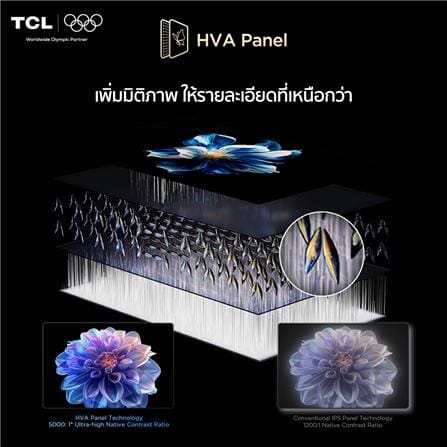 ทีวีคิวแอลอีดี 50 นิ้ว TCL (4K, QLED, GOOGLE TV) 50T6D_7