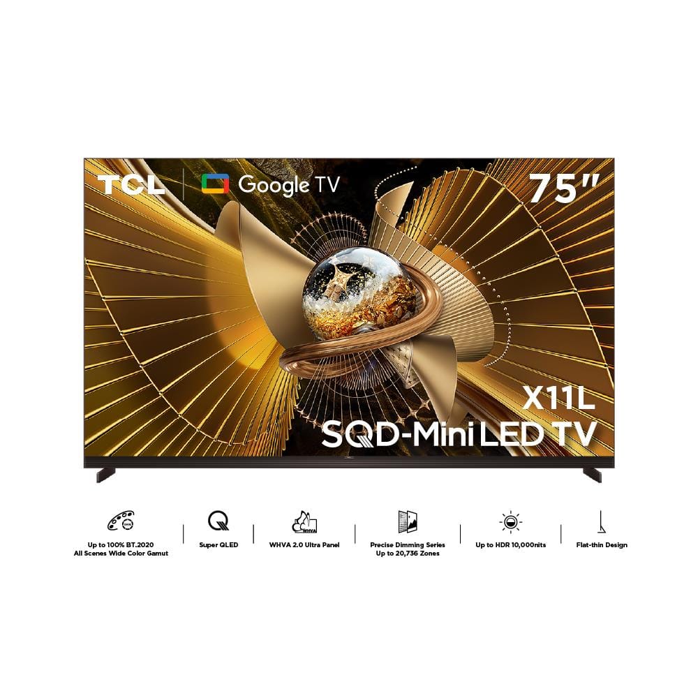 ทีวีเอสคิวดี มินิแอลอีดี 75 นิ้ว TCL (4K, MINI LED, GOOGLE TV) 75X11L