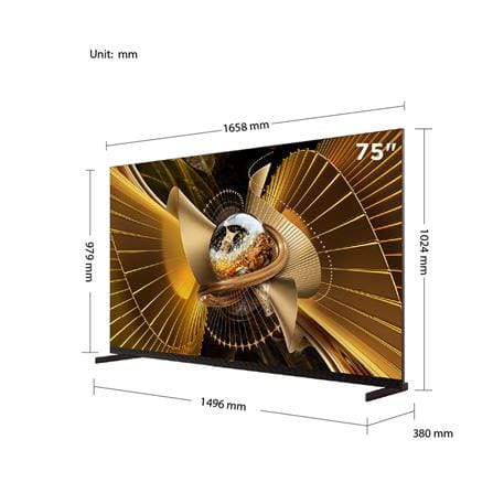 ทีวีเอสคิวดี มินิแอลอีดี 75 นิ้ว TCL (4K, MINI LED, GOOGLE TV) 75X11L_12