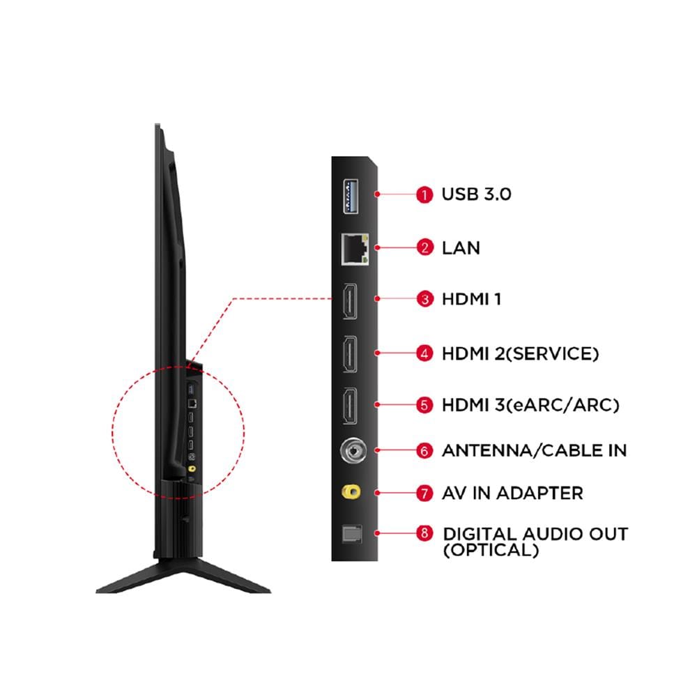 ทีวีคิวแอลอีดี 55 นิ้ว TCL (4K, QLED, GOOGLE TV) 55T6D