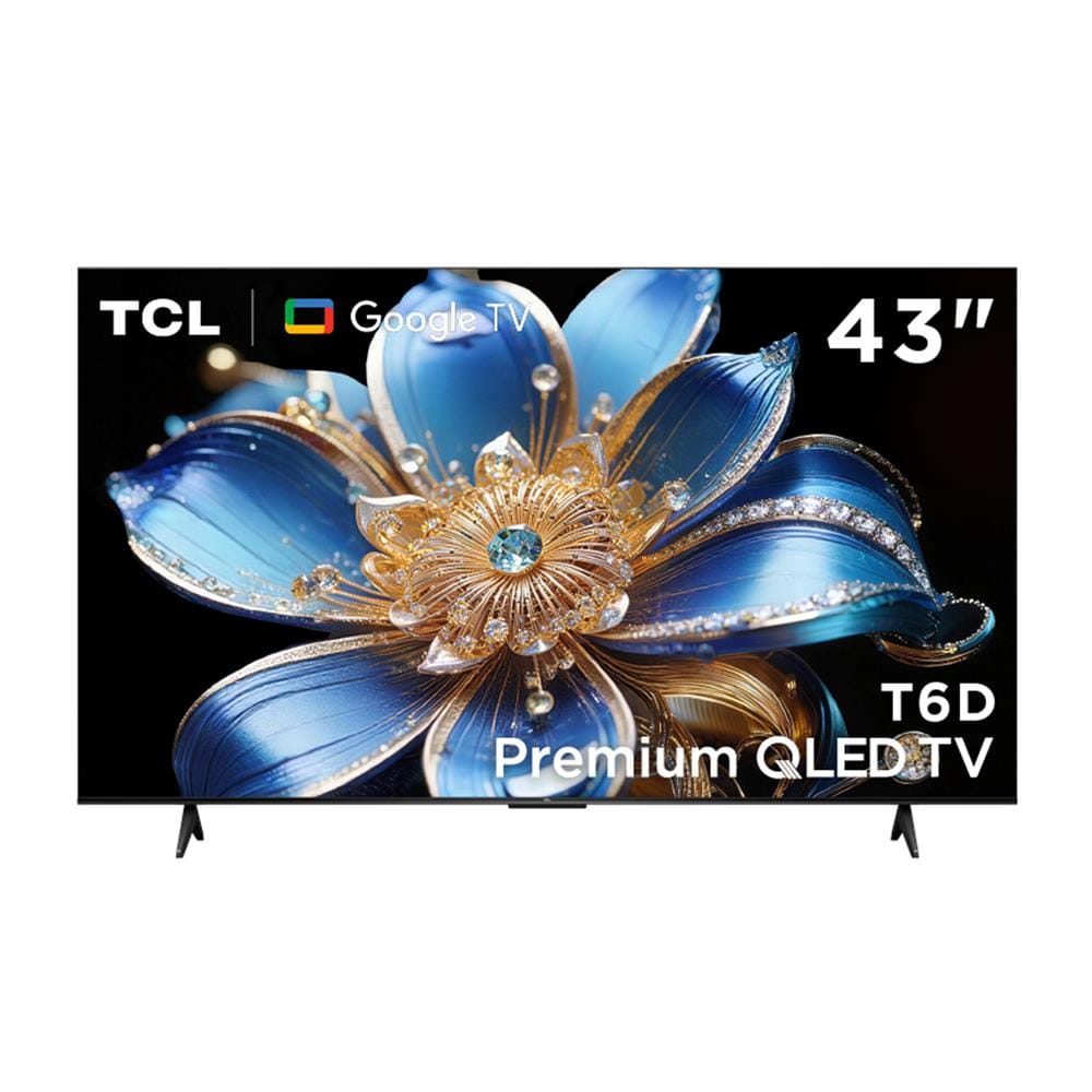 ทีวีคิวแอลอีดี 43 นิ้ว TCL (4K, QLED, GOOGLE TV) 43T6D