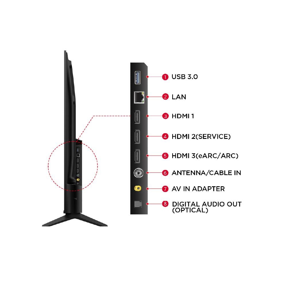 ทีวีคิวแอลอีดี 43 นิ้ว TCL (4K, QLED, GOOGLE TV) 43T6D