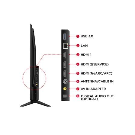 ทีวีคิวแอลอีดี 43 นิ้ว TCL (4K, QLED, GOOGLE TV) 43T6D_9