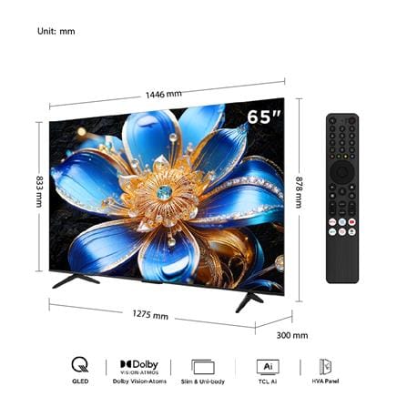 ทีวีคิวแอลอีดี 65 นิ้ว TCL (4K, QLED, GOOGLE TV) 65T6D_9