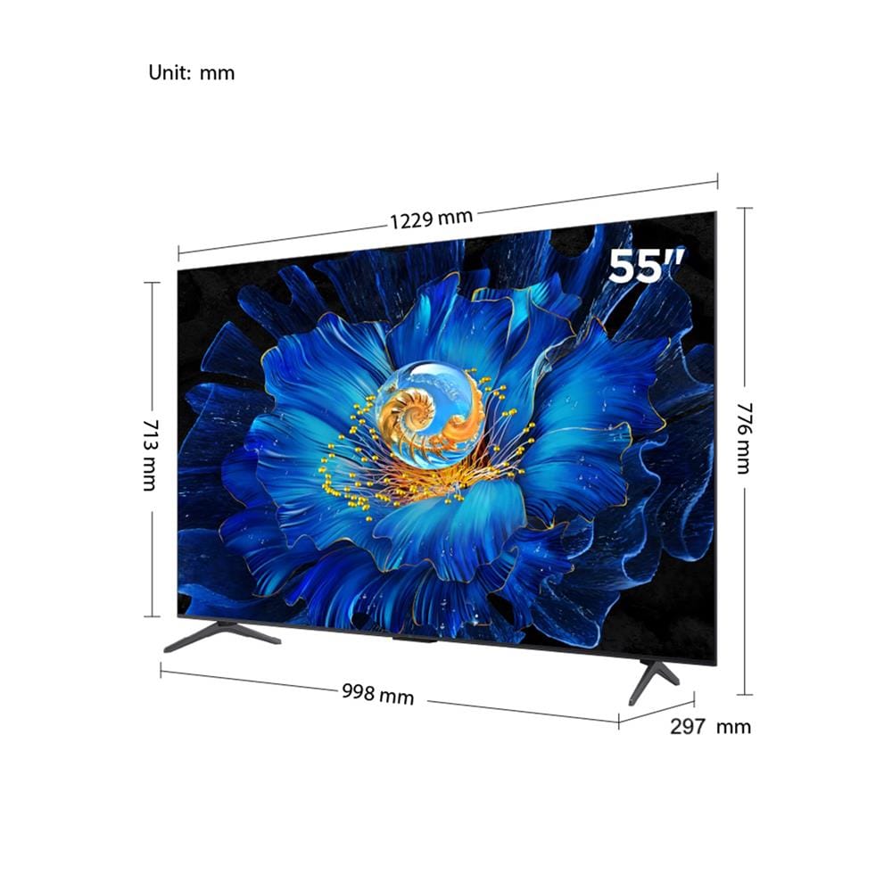 ทีวีคิวดี มินิแอลอีดี 55 นิ้ว TCL (4K, MINI LED, GOOGLE TV) 55C6KS